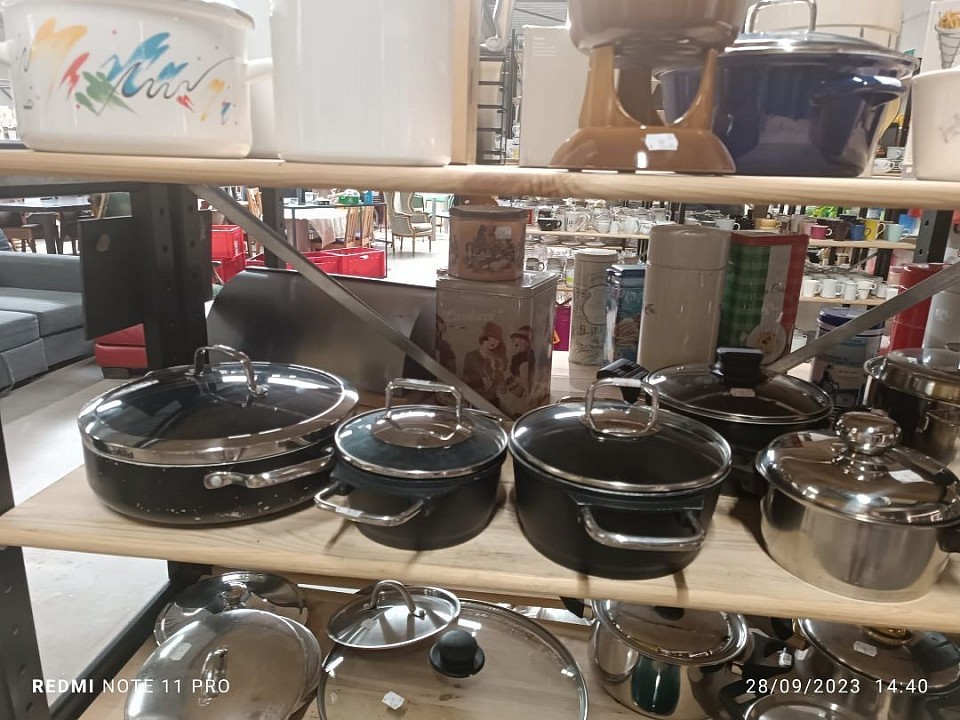 Used cooking pans